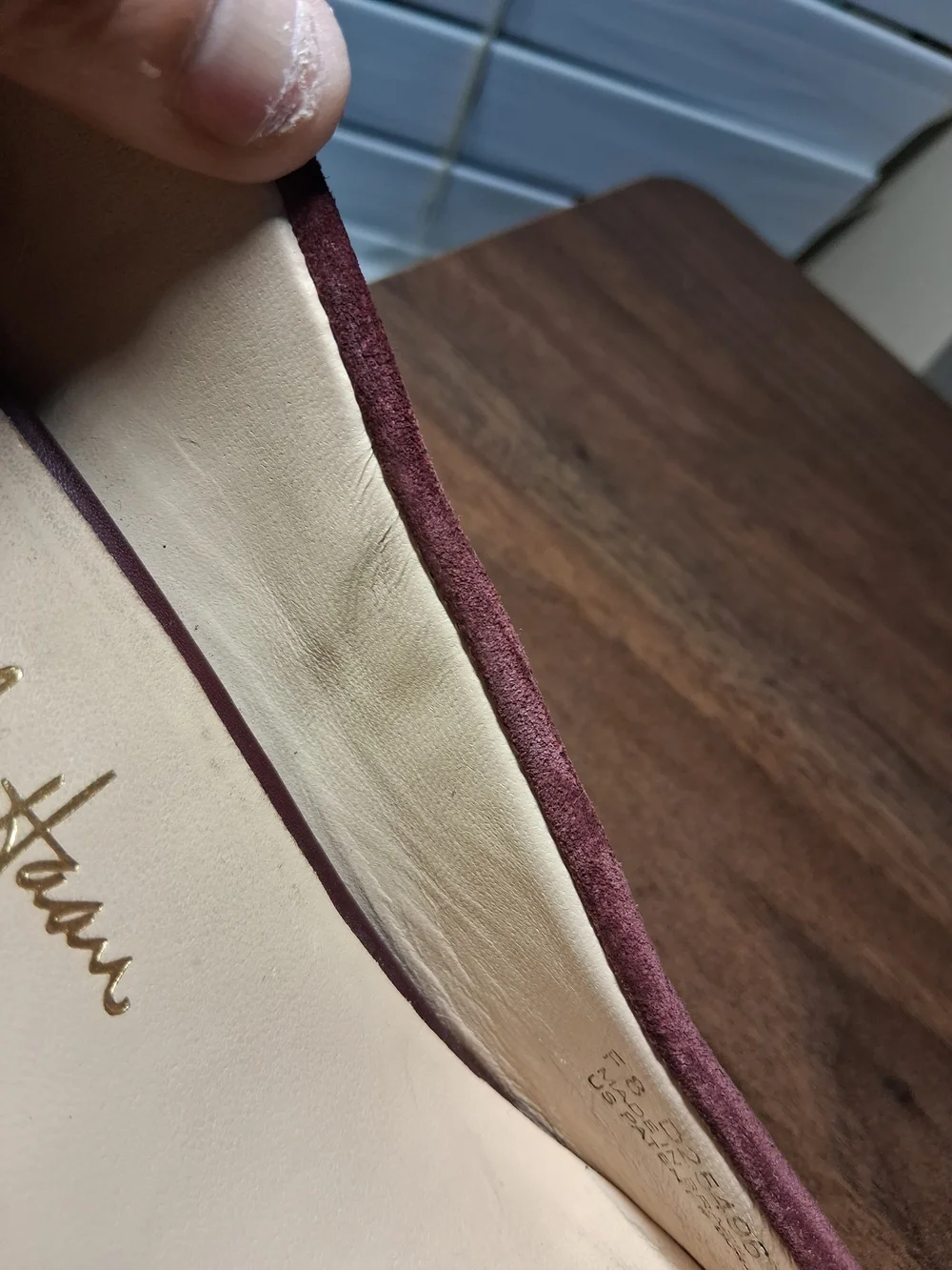 Burgundy Suede Tassel Wedge Loafers - Nike Air Comfort - Women’s Size 9.5 B